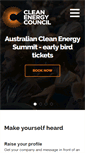 Mobile Screenshot of cleanenergycouncil.org.au