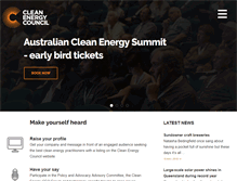 Tablet Screenshot of cleanenergycouncil.org.au